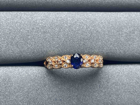 A1001 Blue Sapphire Ring