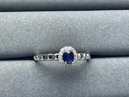 A1005 Blue Sapphire Ring