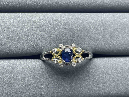 A1006 Blue Sapphire Ring