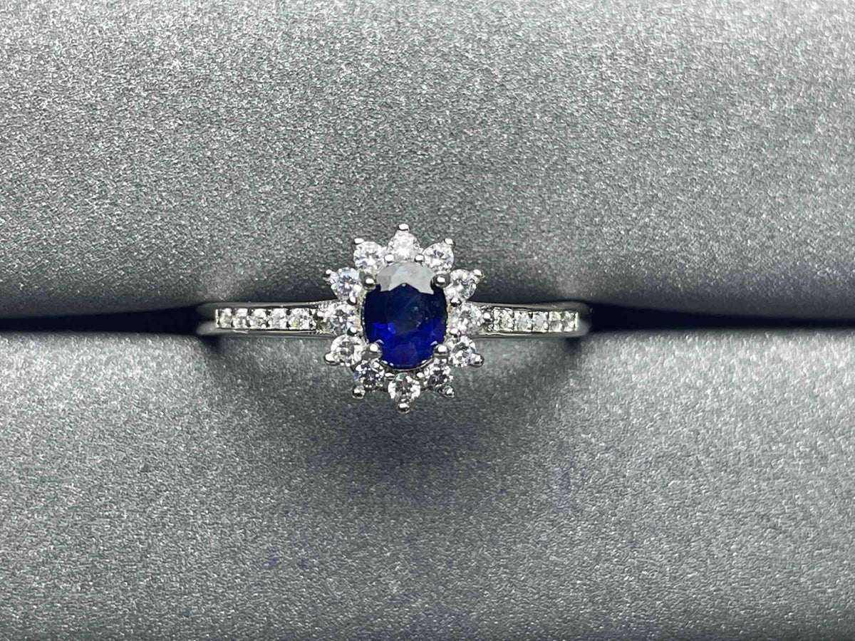 A1010 Blue Sapphire Ring