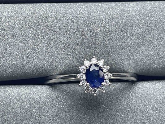 A1011 Blue Sapphire Ring