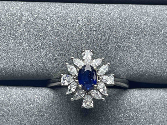 A1014 Blue Sapphire Ring