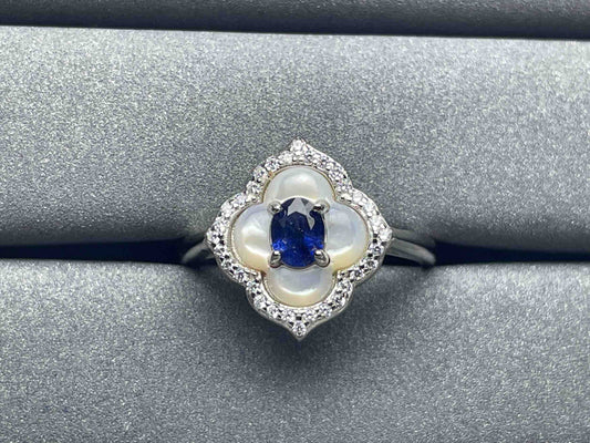A1016 Blue Sapphire Ring
