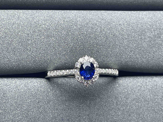 A1019 Blue Sapphire Ring