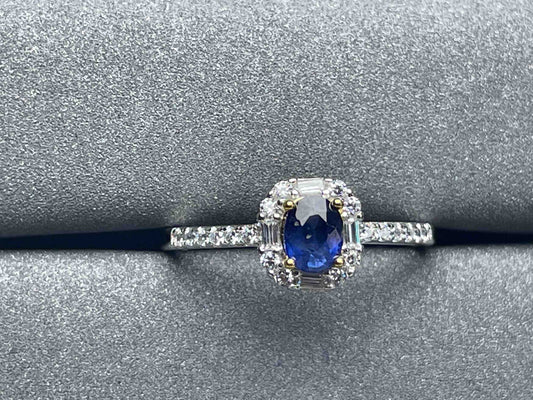 A1021 Blue Sapphire Ring