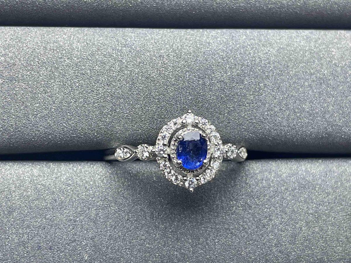 A1027 Blue Sapphire Ring