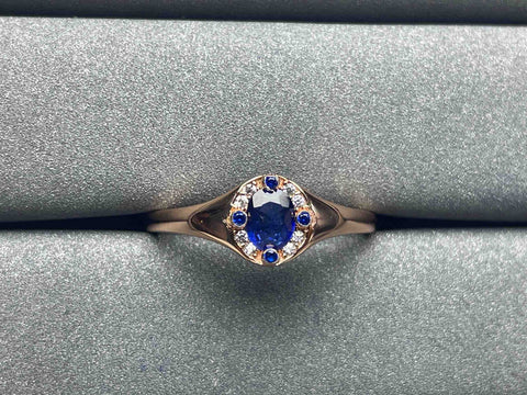 A1029 Blue Sapphire Ring