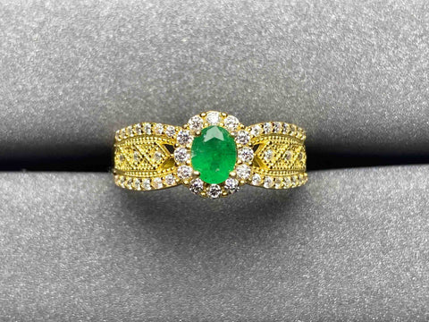 A104 Emerald Ring