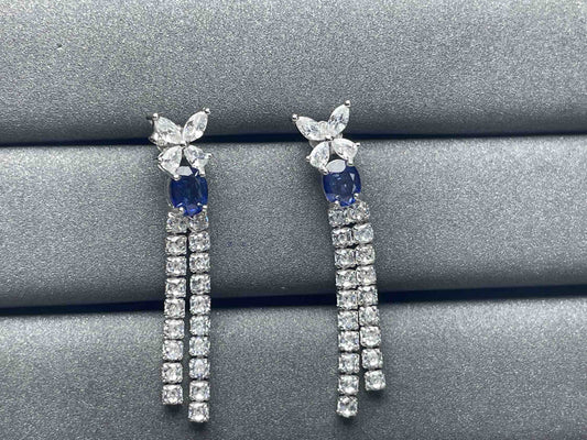 A1081 Blue Sapphire Earrings