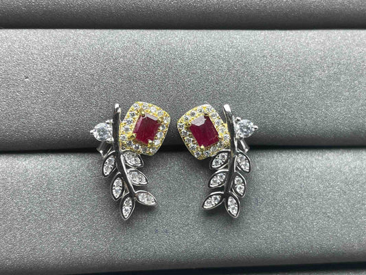 A1152 Ruby Earrings