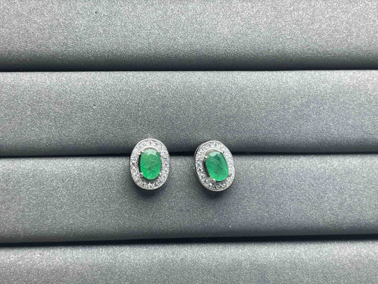 A1173 Emerald Earrings