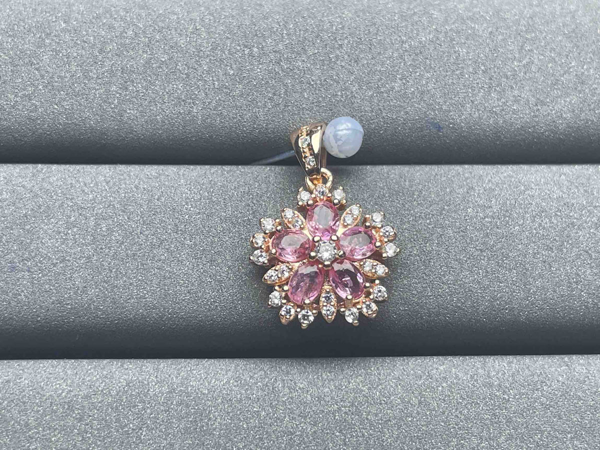 A1218 Pink Sapphire Pendant