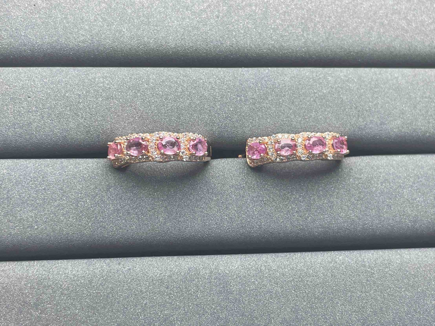 A1223 Pink Sapphire Earrings