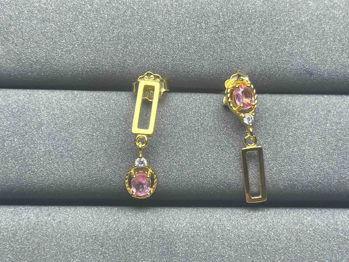 A1226 Pink Sapphire Earrings