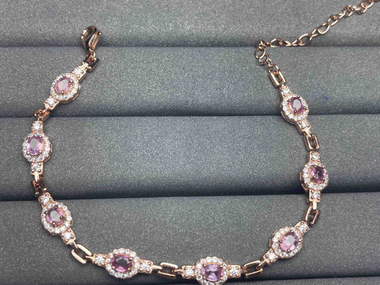 A1230 Pink Sapphire Bracelet