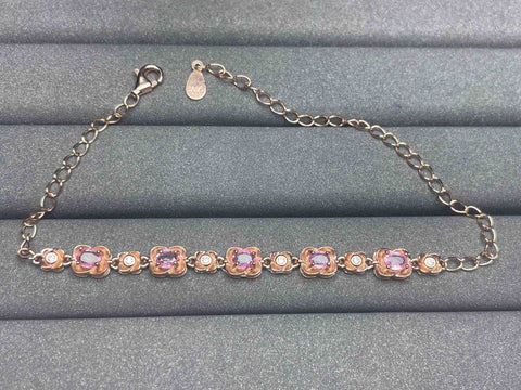 A1231 Pink Sapphire Bracelet