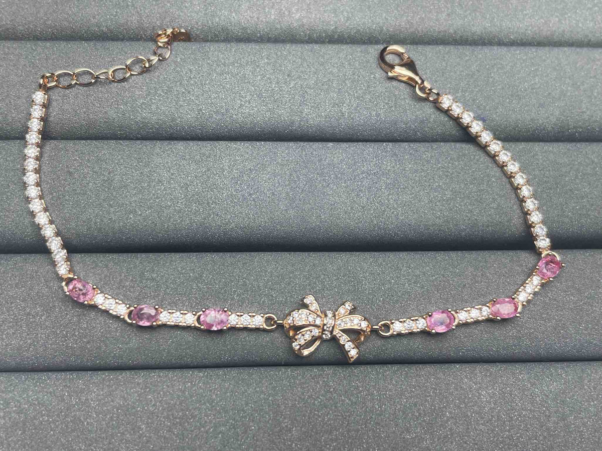 A1232 Pink Sapphire Bracelet