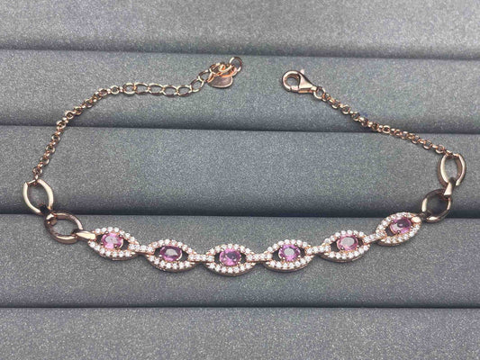 A1235 Pink Sapphire Bracelet