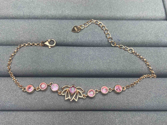 A1238 Pink Sapphire Bracelet