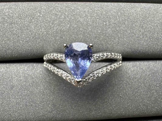 A1275 1ct Cornflower Sapphire Ring