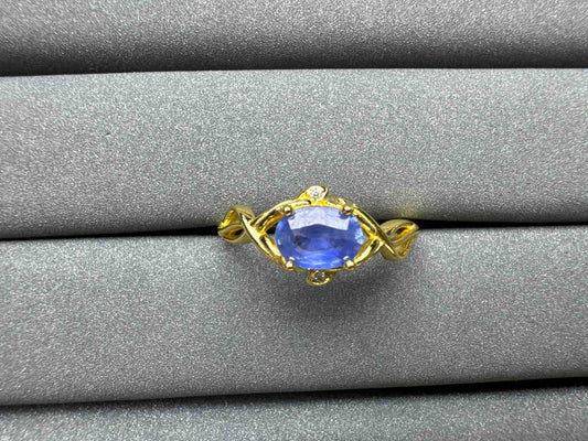 A1277 1ct Cornflower Sapphire Ring