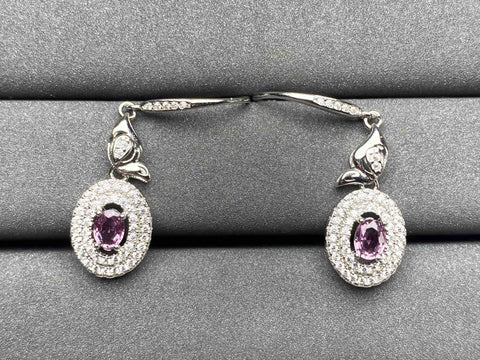 A1461 Purple Sapphire Earrings