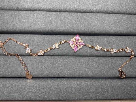 A1557 Pink Sapphire Bracelet