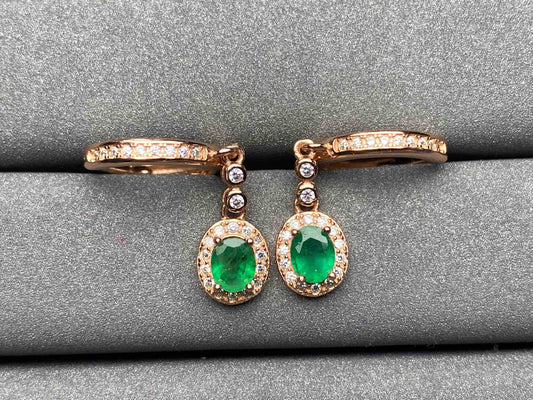 A1607 Emerald Earrings