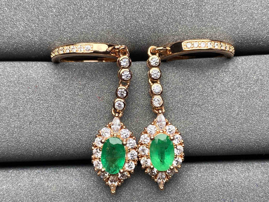 A1613 Emerald Earrings