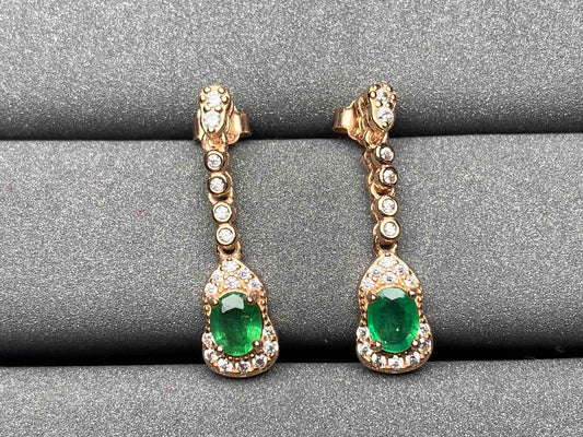 A1640 Emerald Earrings