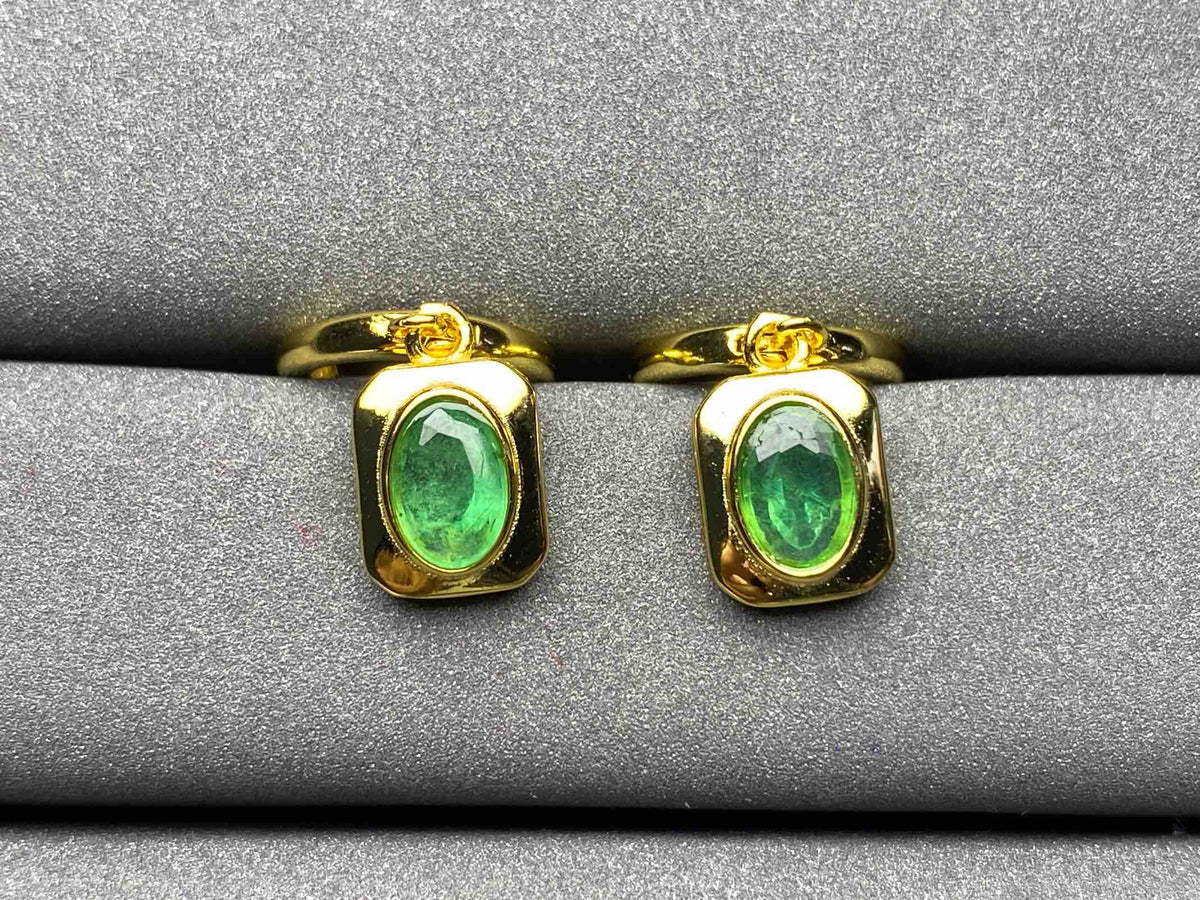 A1644 Emerald Earrings