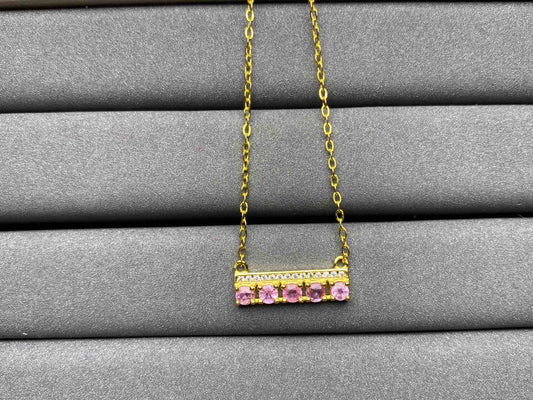 A1650 Pink Sapphire Necklace