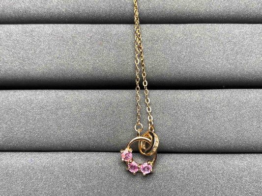 A1655 Pink Sapphire Necklace