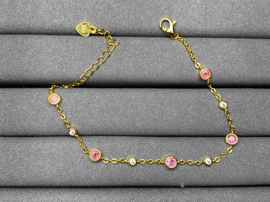 A1663 Pink Sapphire Bracelet