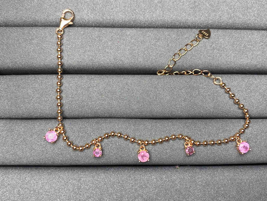 A1666 Pink Sapphire Bracelet