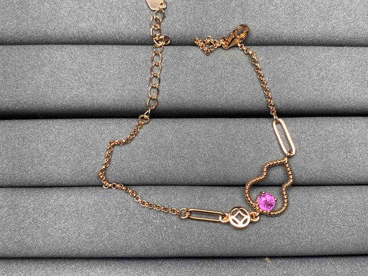 A1668 Pink Sapphire Bracelet