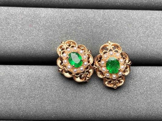 A1677 Emerald Earrings