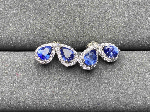 A1769 Cornflower Sapphire Earrings