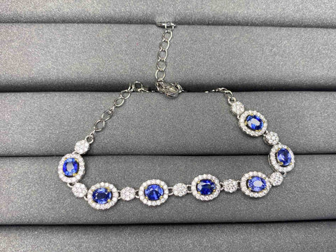 A1776 Cornflower Sapphire Bracelet