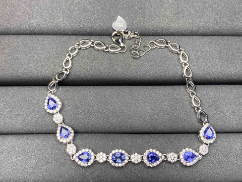 A1779 Cornflower Sapphire Bracelet