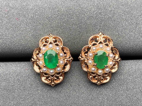 A1849 Emerald Earrings