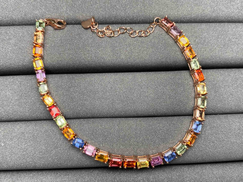 A1936 Colorful Sapphire Bracelet