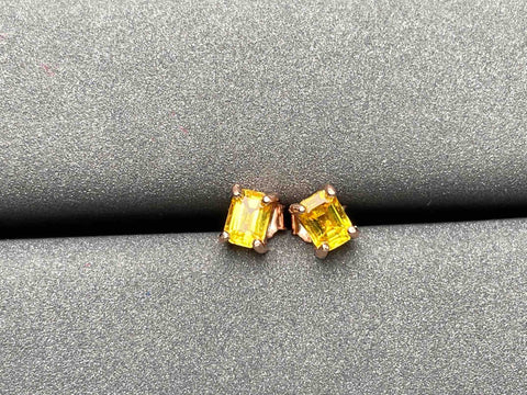 A1939 Yellow Sapphire Earrings