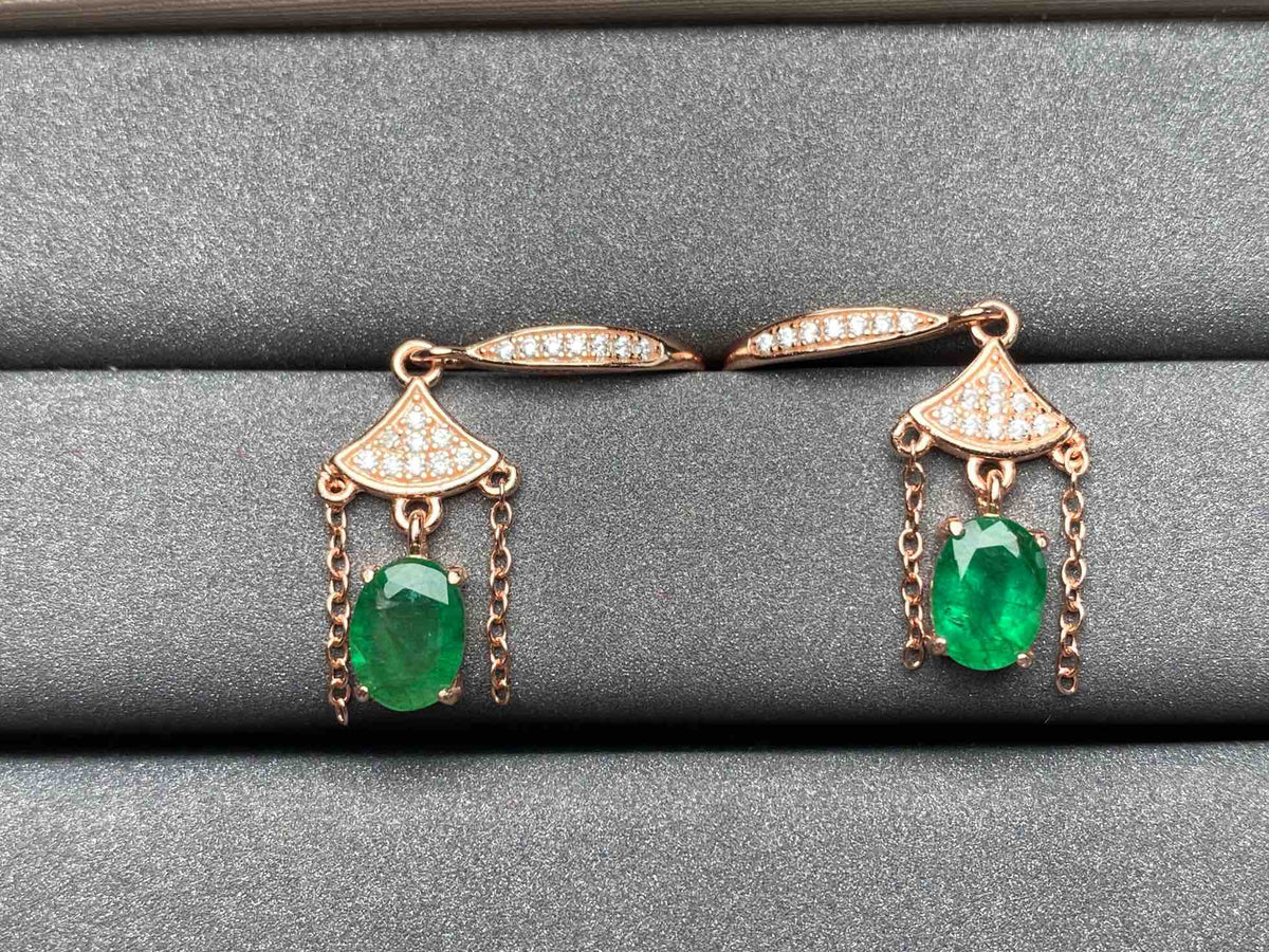 A1969 Emerald Earrings