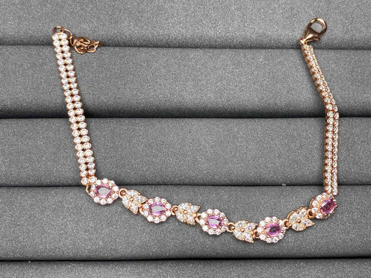 A198 Pink Sapphire Bracelet