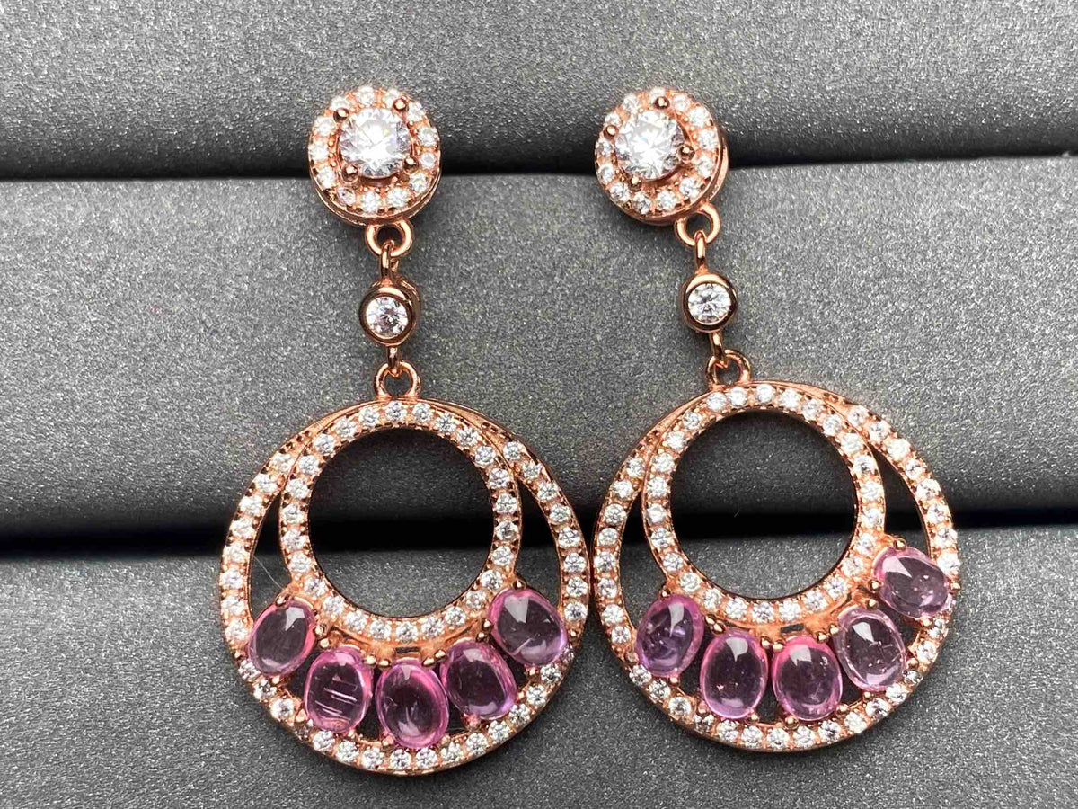 A2019 Pink Sapphire Earrings