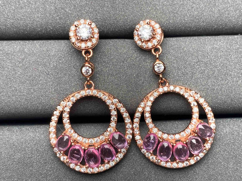 A2019 Pink Sapphire Earrings