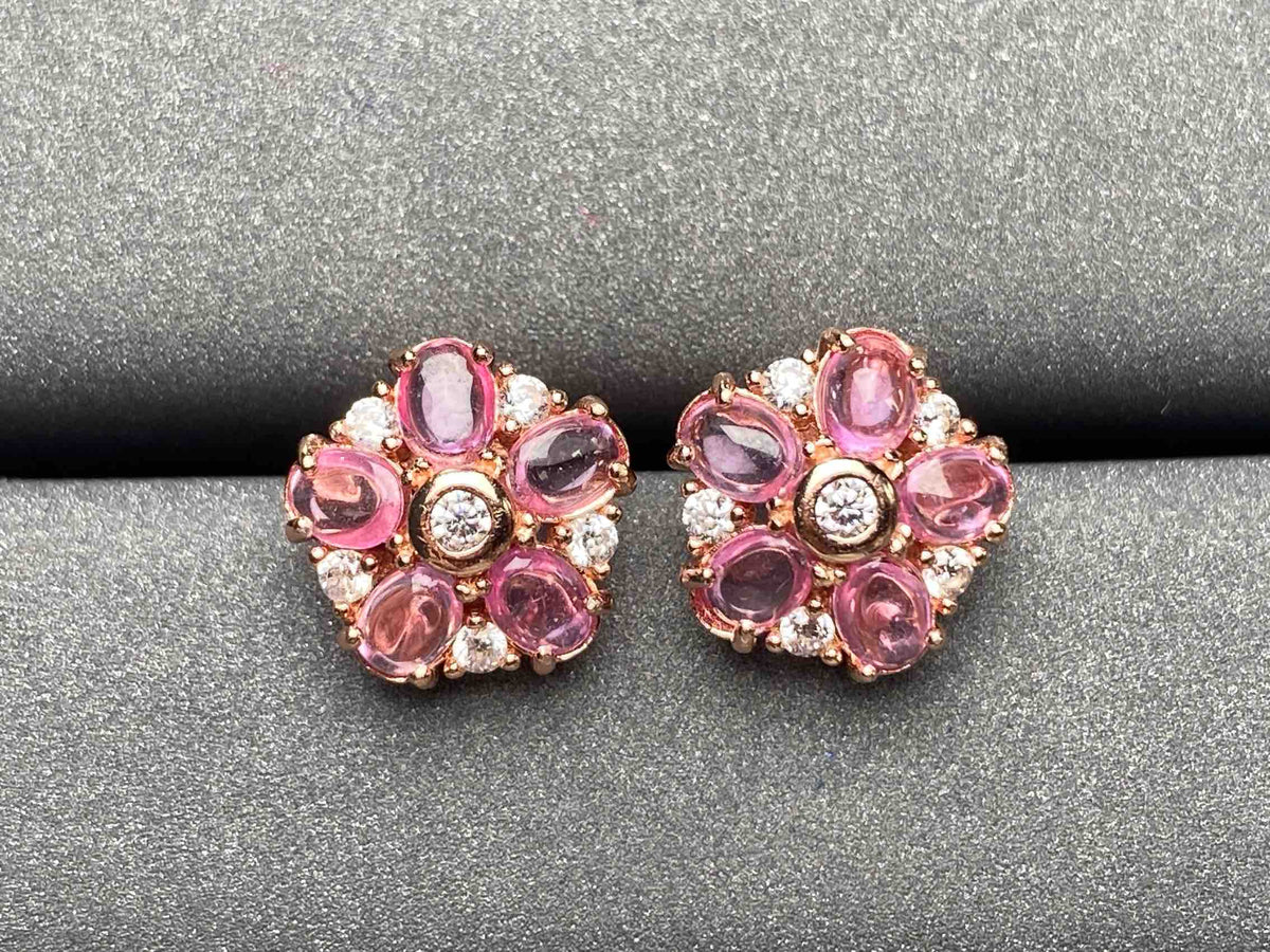 A2021 Pink Sapphire Earrings