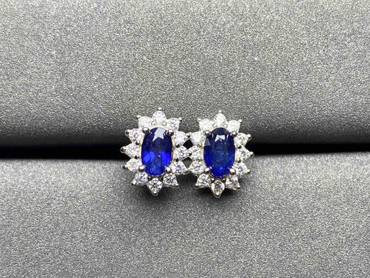 A209 Blue Sapphire Earrings