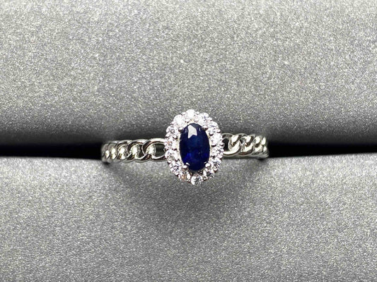 A210 Blue Sapphire Ring